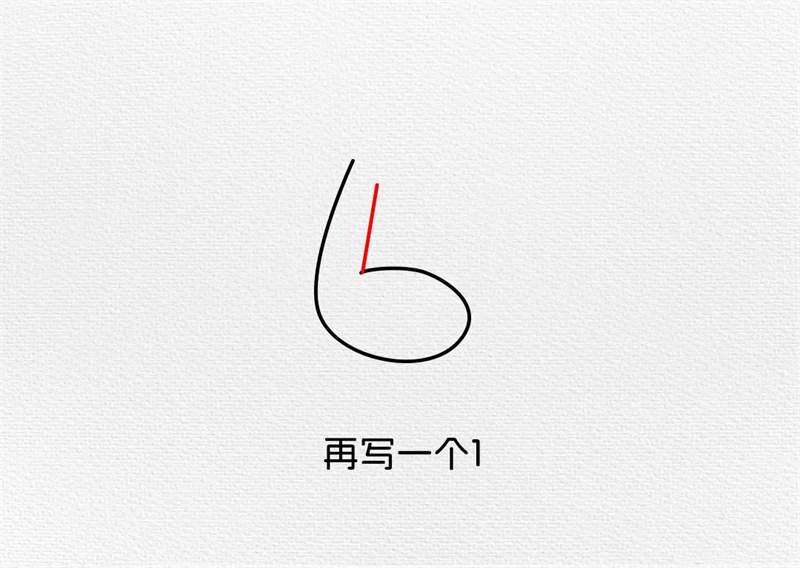 用数字61画长颈鹿简笔画图片教程简单