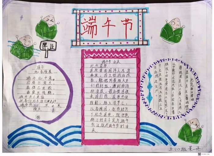 小学生端午节手抄报图片及内容