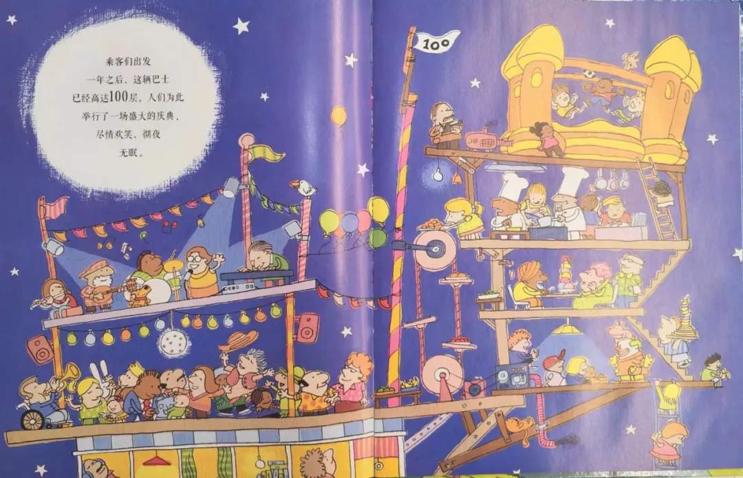 想象力绘本故事《100层的巴士》