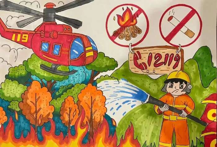 森林防火从我做起手抄报图片及内容