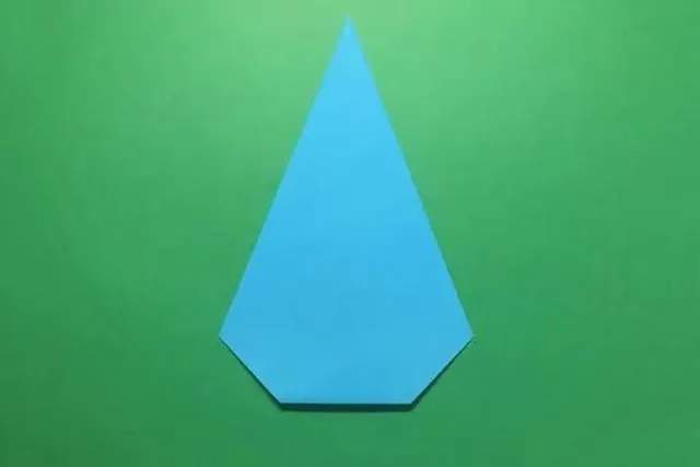 幼儿折纸手工简单：折纸雨滴