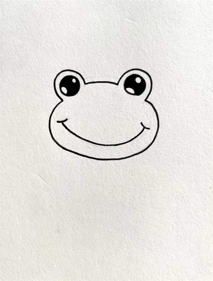 池塘里的青蛙简笔画图片教程简单
