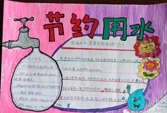 节约用水手抄报图片及内容小学生