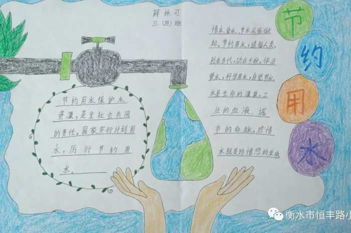 节约用水手抄报图片及内容小学生