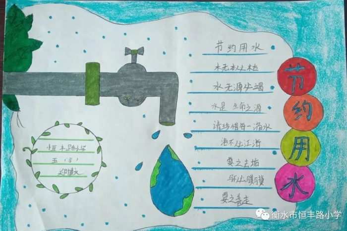 节约用水手抄报图片及内容小学生