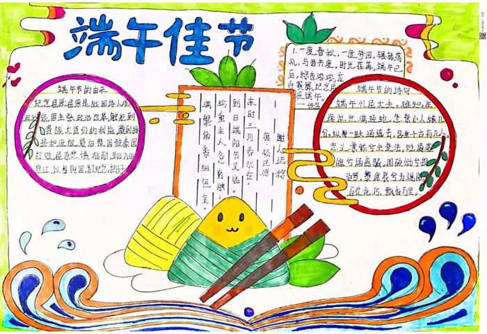 一二年级端午节手抄报图片及内容简单
