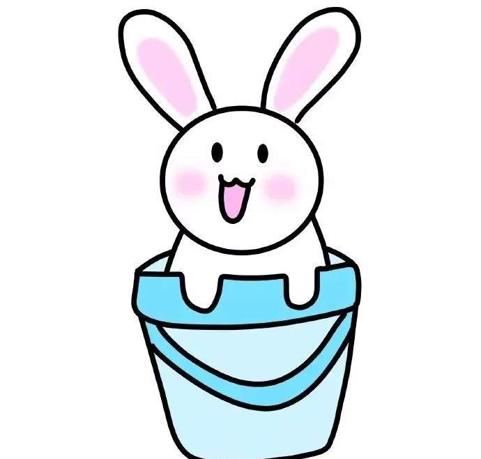 可爱的小兔子简笔画图片教程