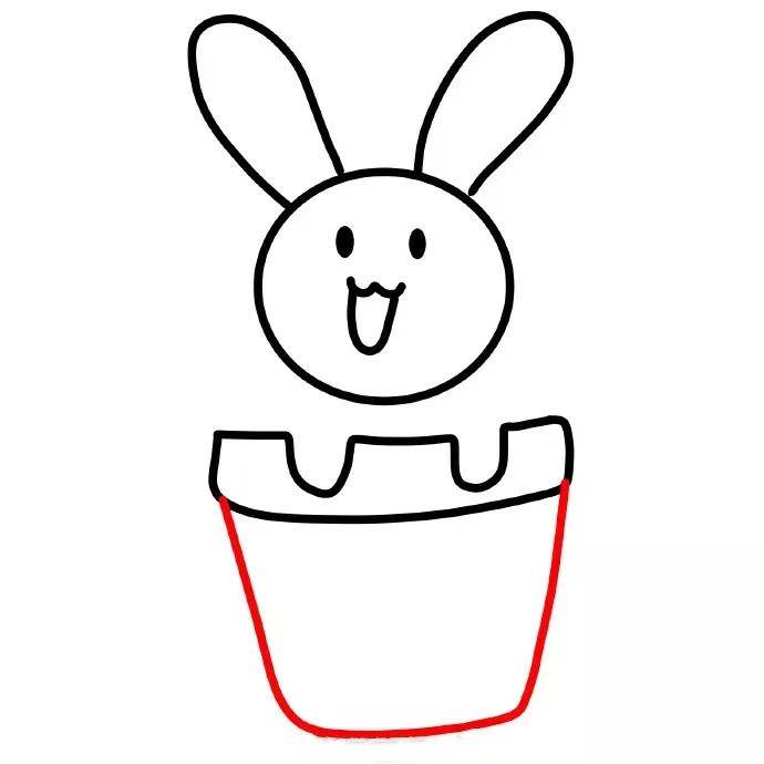 可爱的小兔子简笔画图片教程