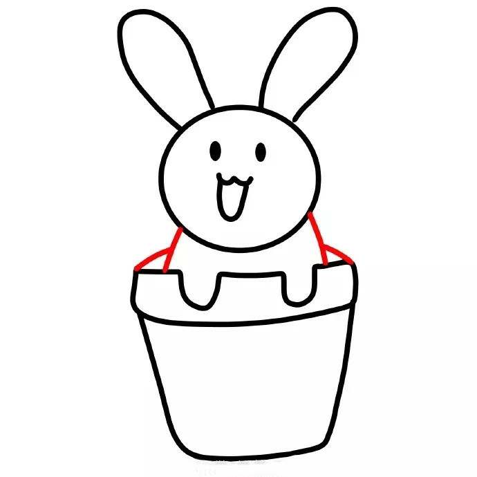 可爱的小兔子简笔画图片教程