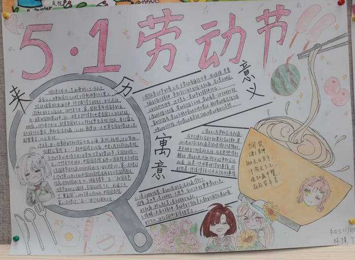 五一劳动节手抄报图片简单好画