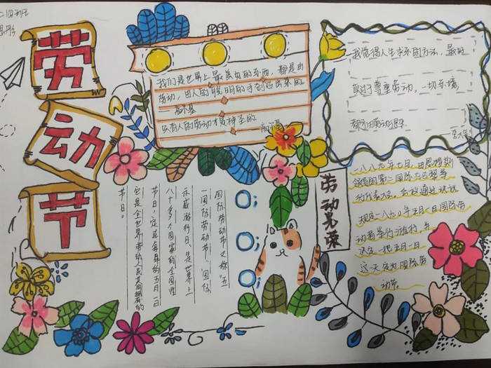 五一劳动节手抄报图片简单好画