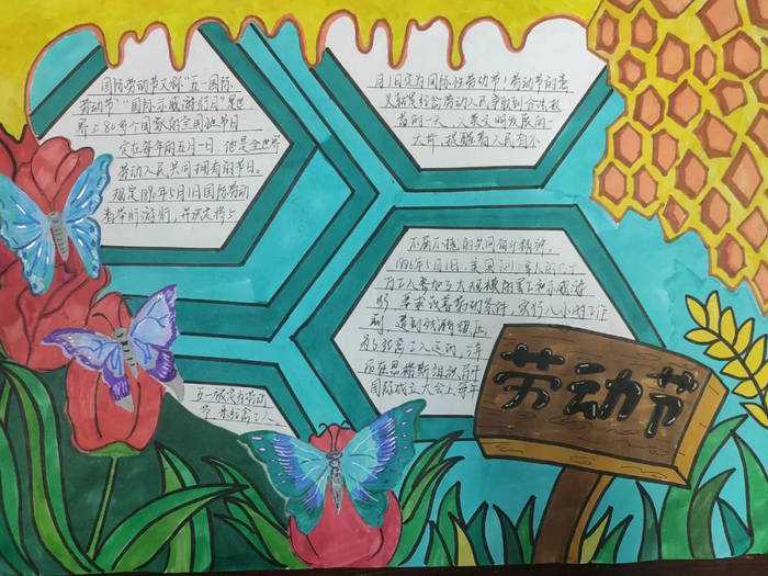 五一劳动节手抄报图片简单好画