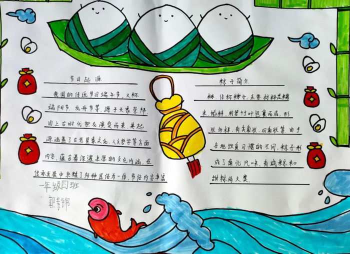 三年级端午节手抄报图片