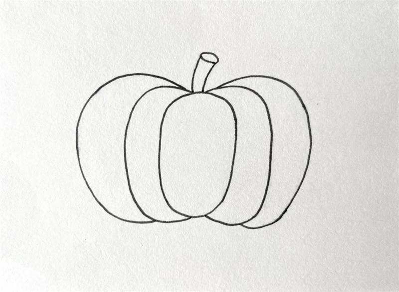 大南瓜简笔画图片教程简单