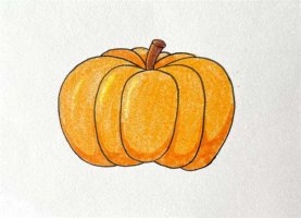 大南瓜简笔画图片教程简单