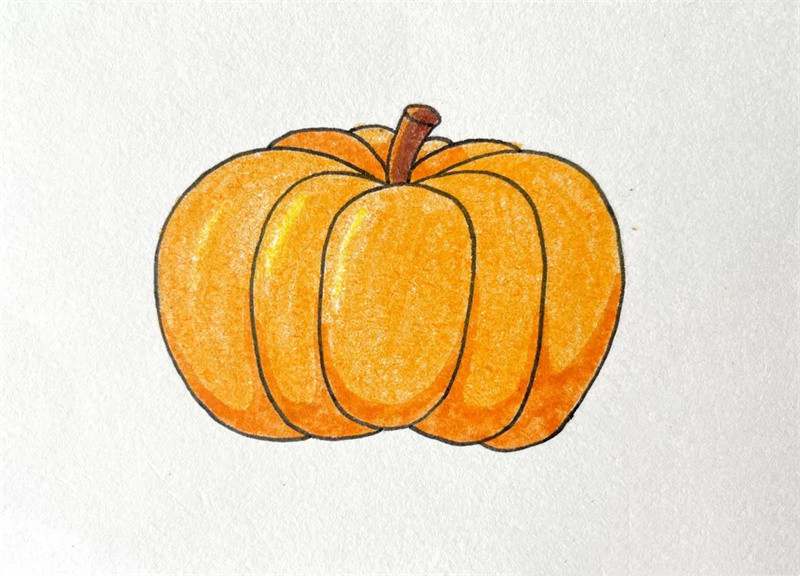 大南瓜简笔画图片教程简单