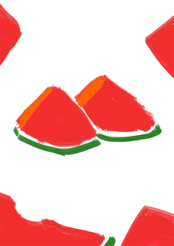 立夏时节少儿美术课程《可口的西瓜》