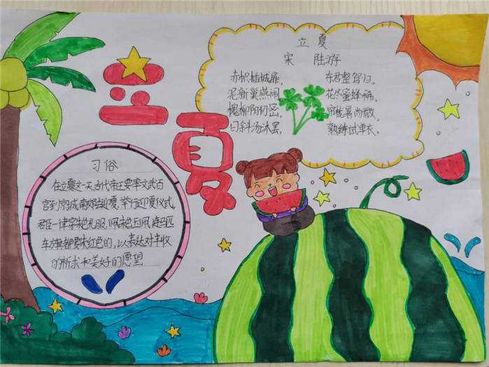 24节气立夏手抄报图片及内容