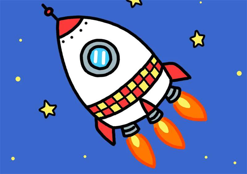 火箭简笔画图片教程简单