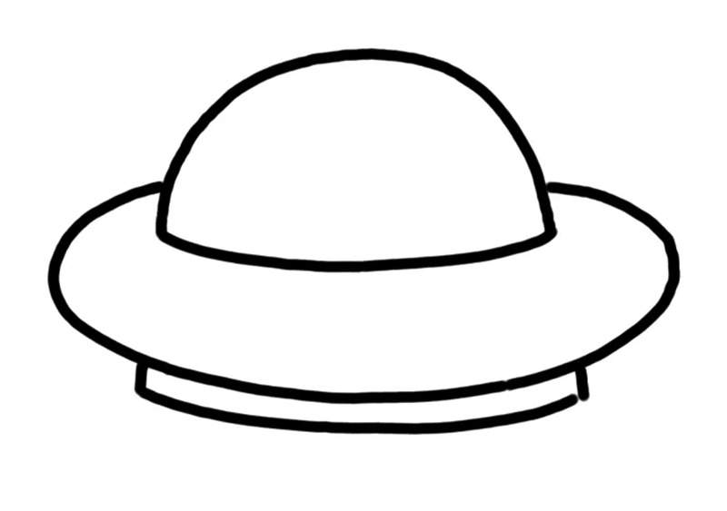 外星人的飞碟简笔画图片教程简单