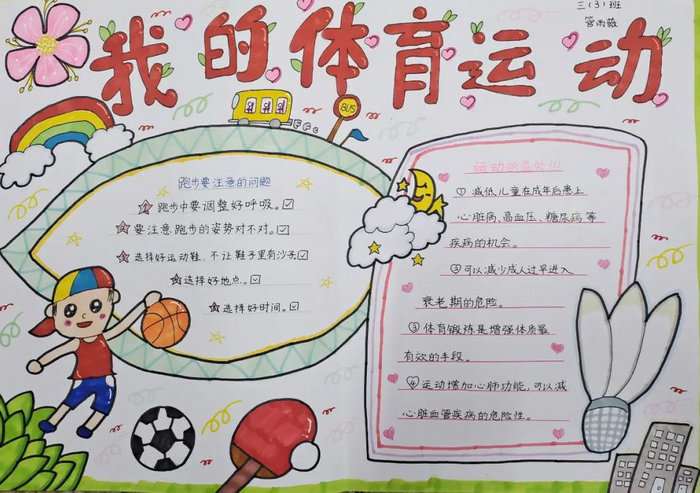 体育运动手抄报图片及内容简单又漂亮