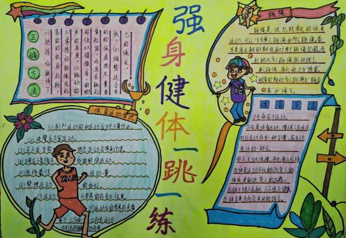 体育运动手抄报图片及内容简单又漂亮