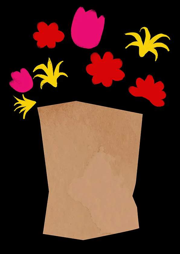 母亲节主题少儿美术课程《鲜花送妈妈》