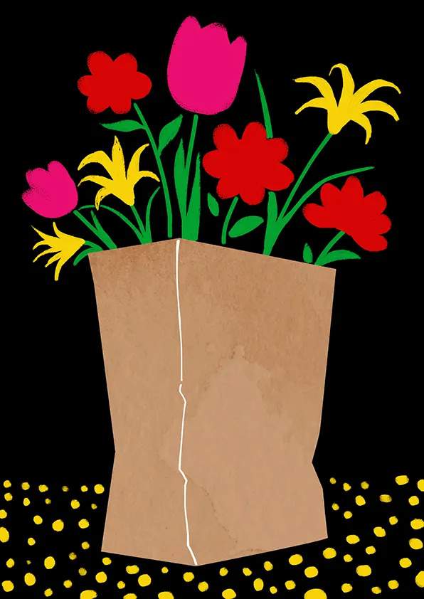 母亲节主题少儿美术课程《鲜花送妈妈》