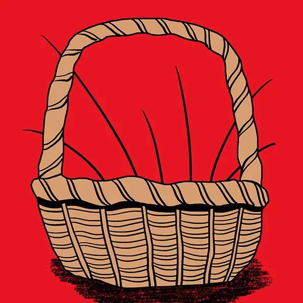 少儿美术课程《漂亮的花篮》