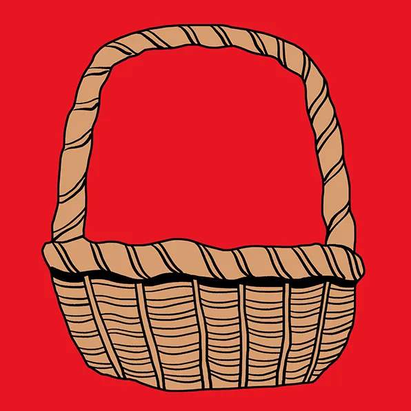 少儿美术课程《漂亮的花篮》