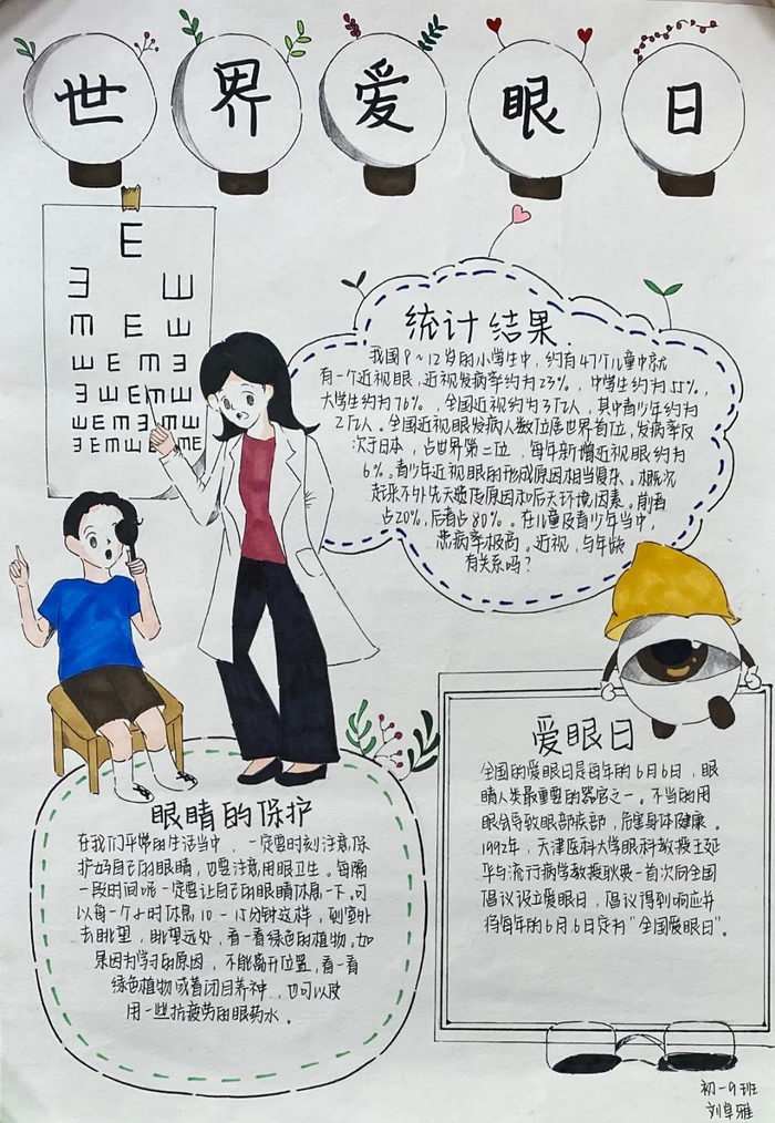 爱眼日手抄报图片及内容