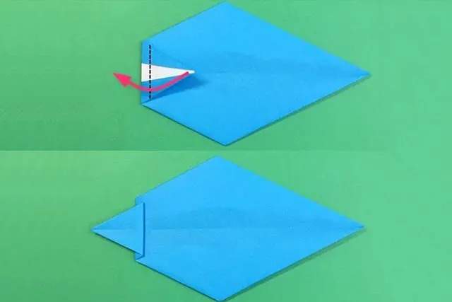 儿童简单折纸教程：怎么折纸海豚(步骤图解)