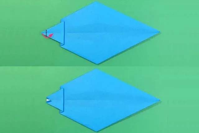 儿童简单折纸教程：怎么折纸海豚(步骤图解)