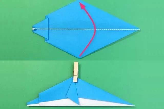 儿童简单折纸教程：怎么折纸海豚(步骤图解)