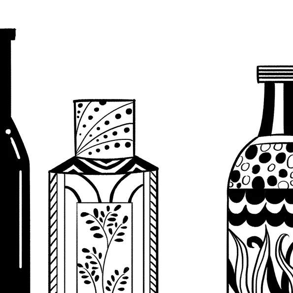 少儿美术课程：认识点、线、面《带图案的花瓶》