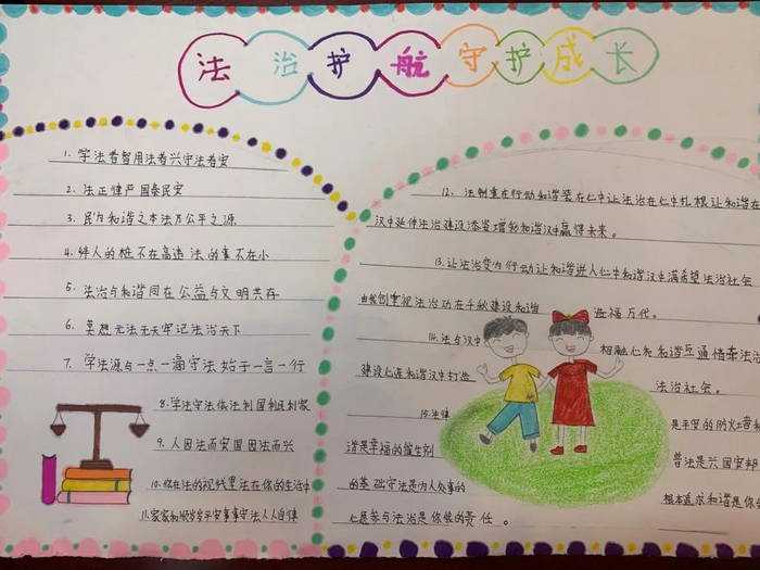 法治手抄报图片简单又漂亮