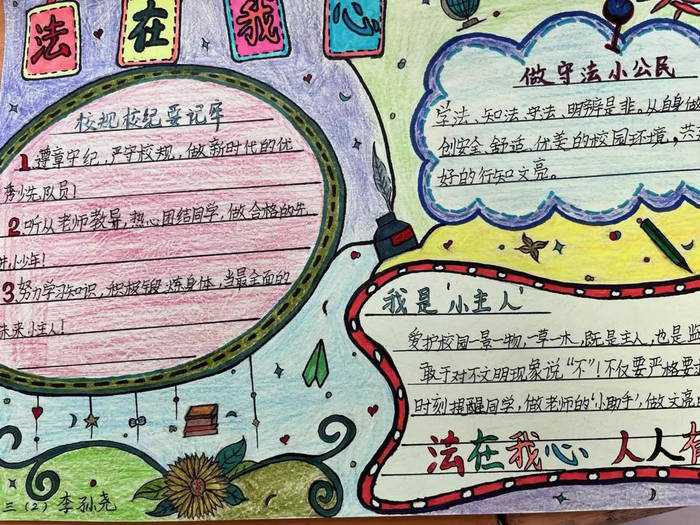 法治手抄报图片简单又漂亮