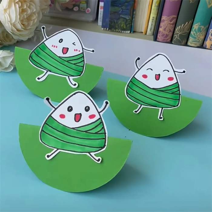 端午节手工小制作：摇摆小粽子