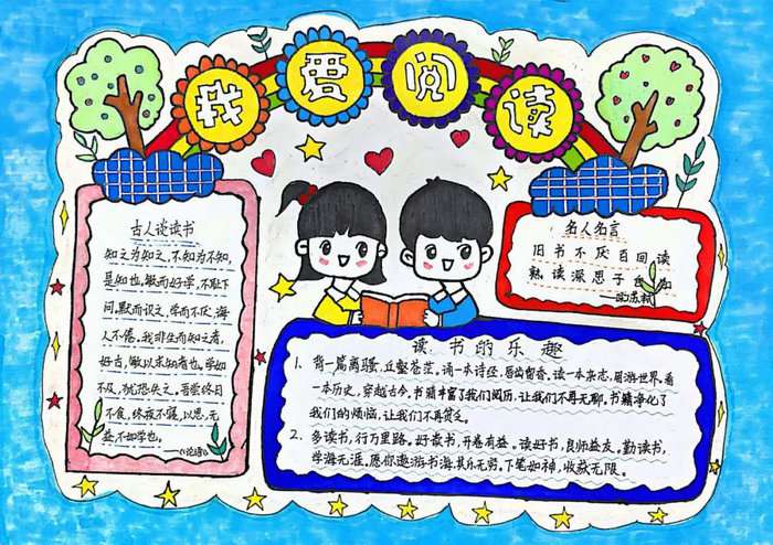 五六年级阅读手抄报图片