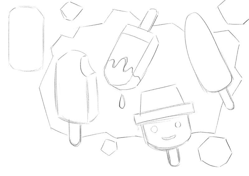 夏天题材少儿美术课程《多滋多彩的雪糕》