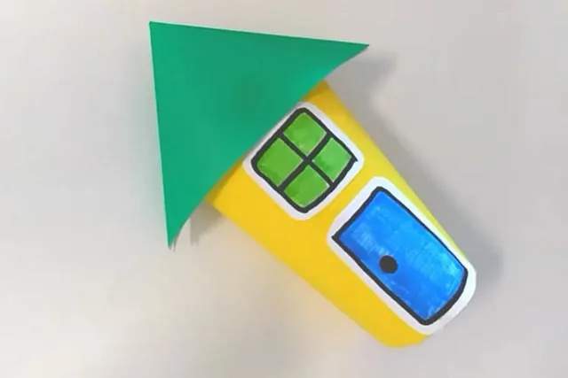 卫生纸筒废物利用手工制作小房子