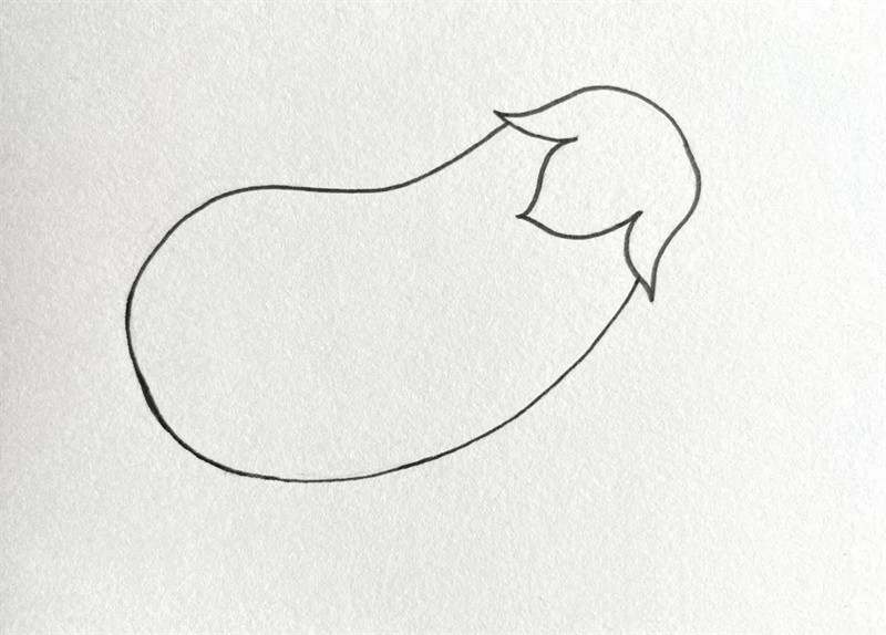 茄子简笔画图片教程简单