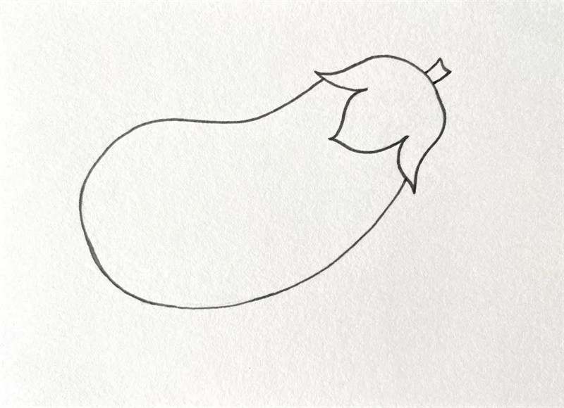 茄子简笔画图片教程简单