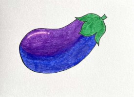 茄子简笔画图片教程简单