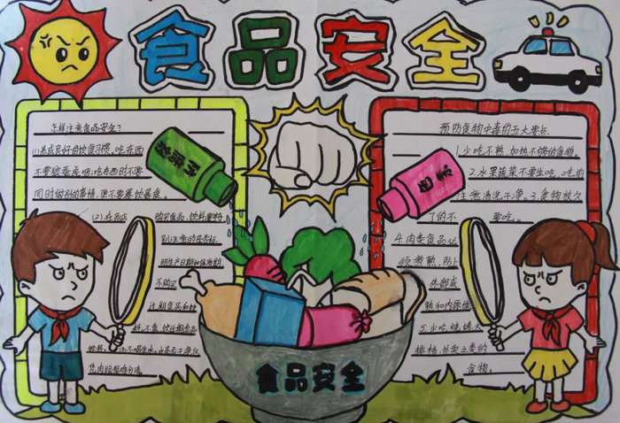 食品安全手抄报图片及内容