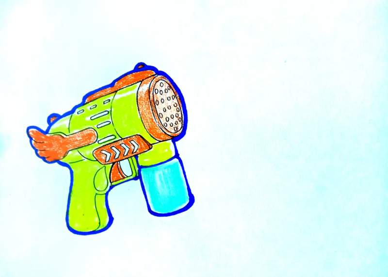 夏季少儿美术课程 童年乐趣之《泡泡枪》