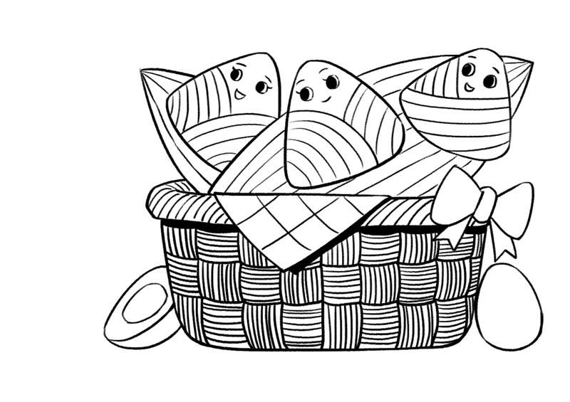 端午节粽子少儿美术课程《端午粽飘香》