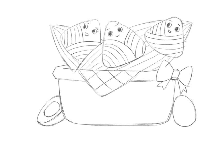 端午节粽子少儿美术课程《端午粽飘香》