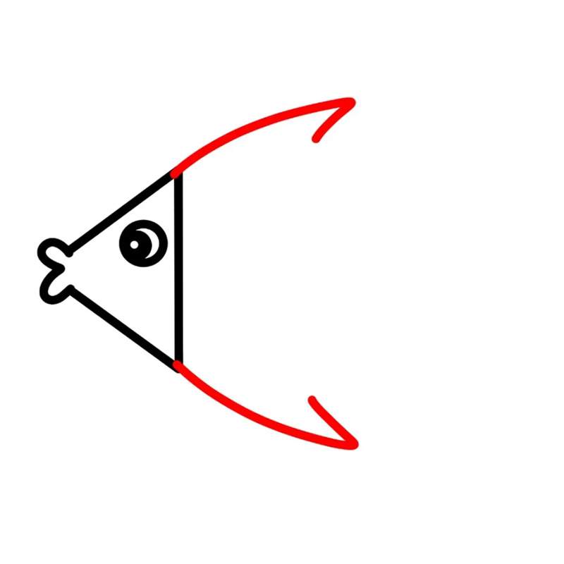 可爱的热带鱼简笔画图片教程