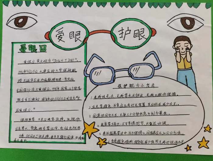 六月六日全国爱眼日手抄报图片及内容